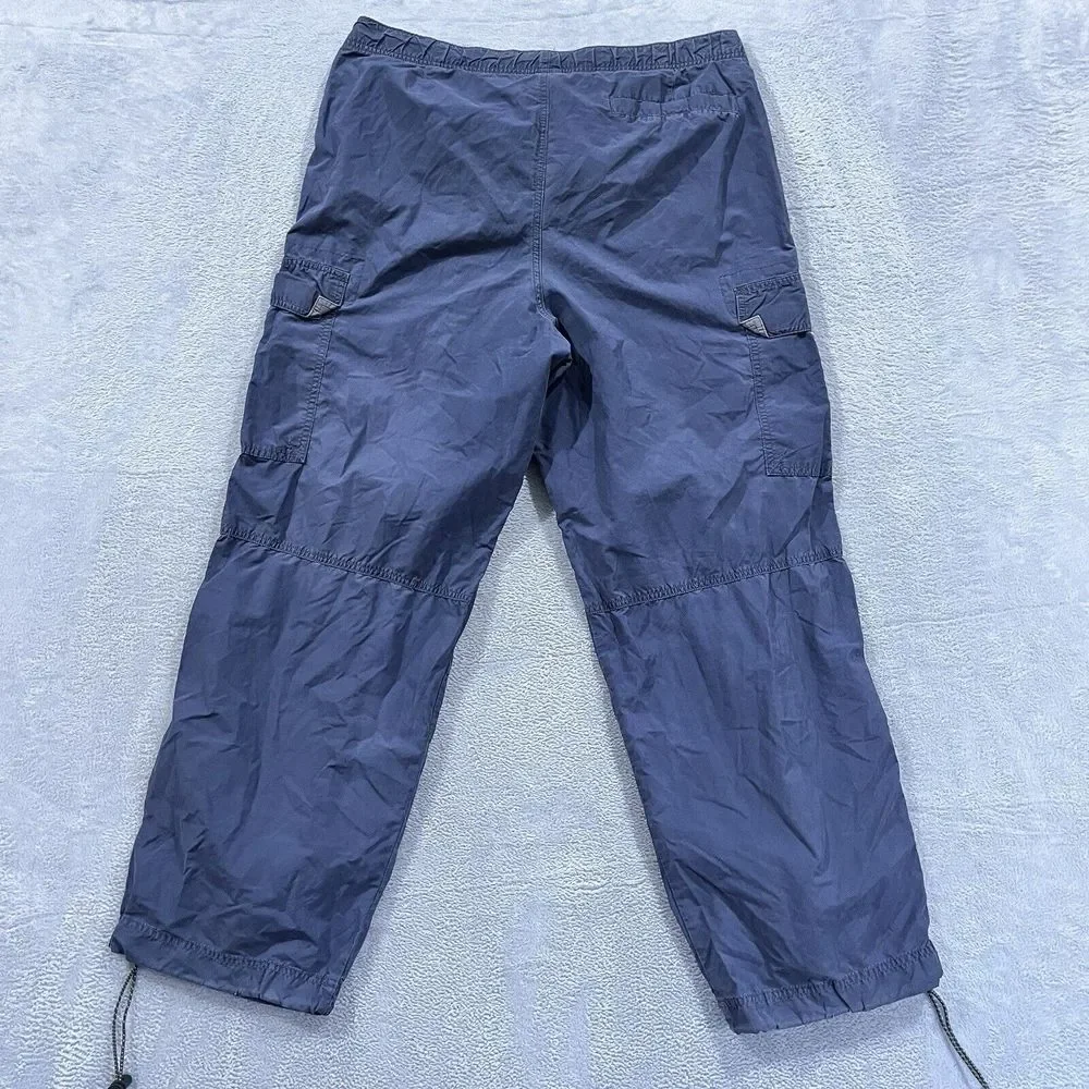 VTG Old Navy Pants Mens M Trek‎ Cargo Blue Cybergrunge Baggy Skater